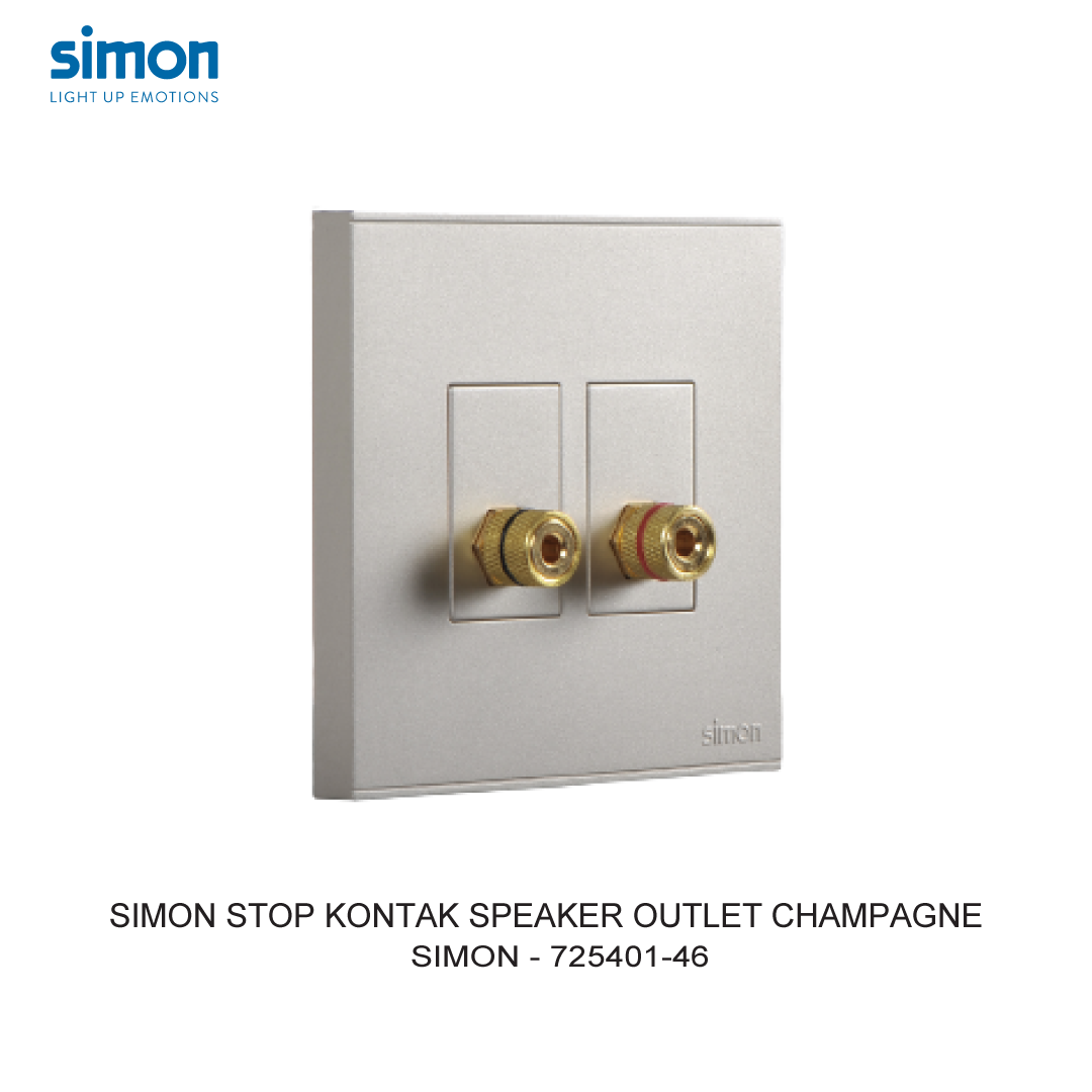 SIMON E6 SPEAKER OUTLET CHAMPAGNE