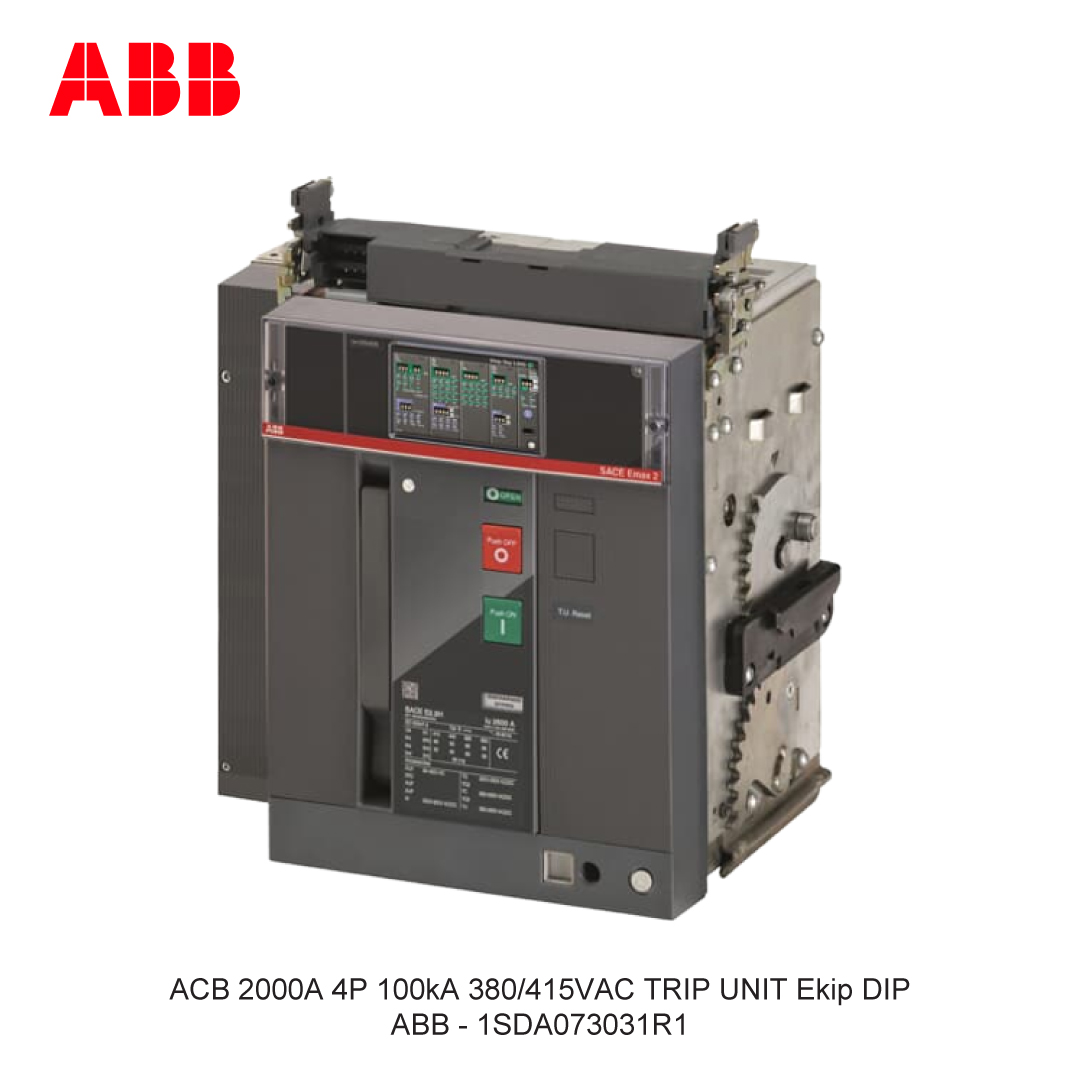 ACB 2000A 4P 100kA 380/415VAC TRIP UNIT Ekip DIP ABB