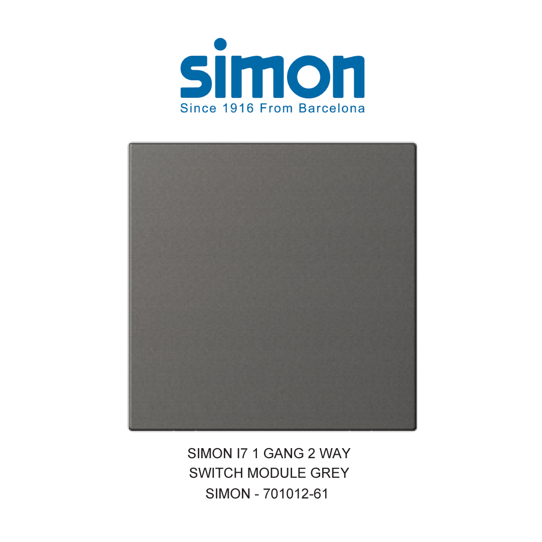 SIMON i7 1 GANG 2 WAY SWITCH MODULE GREY