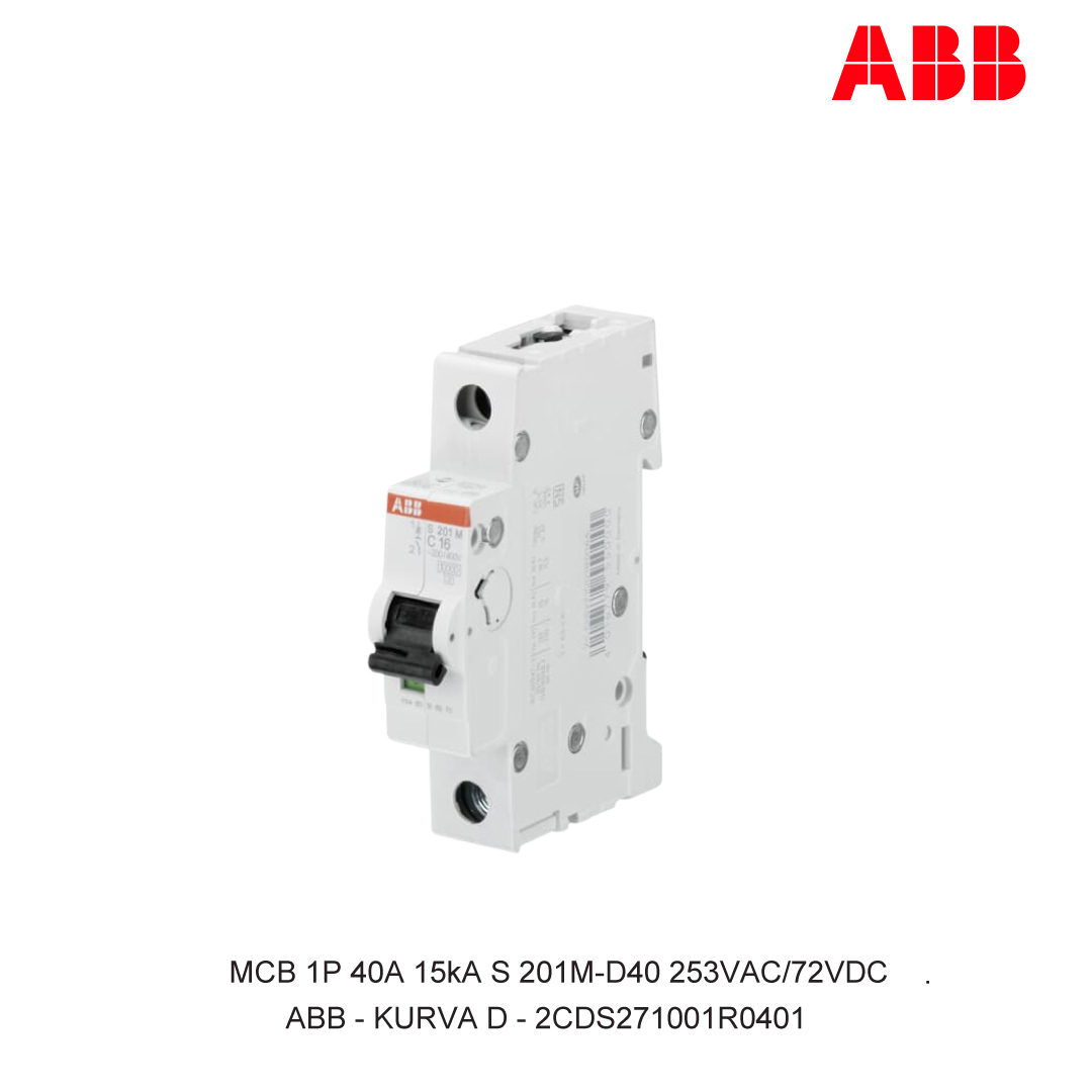MCB 1P 40A 15kA CURVA D