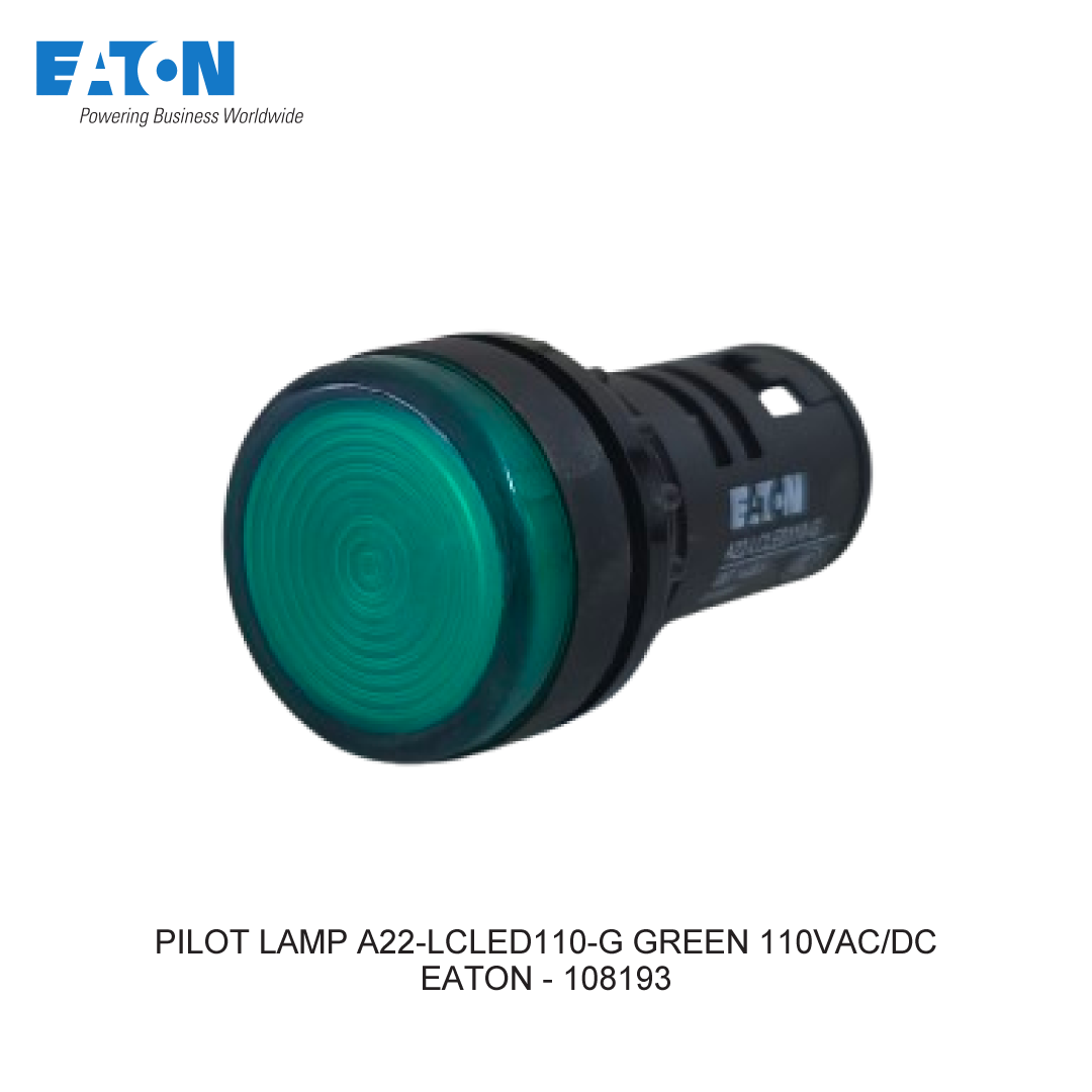 PILOT LAMP A22-LCLED110-G GREEN 110VAC/DC