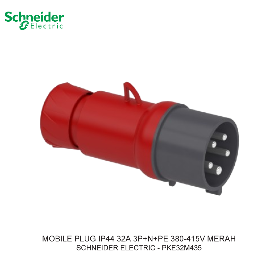 MOBILE PLUG IP44 32A 3P+N+PE 380-415V MERAH