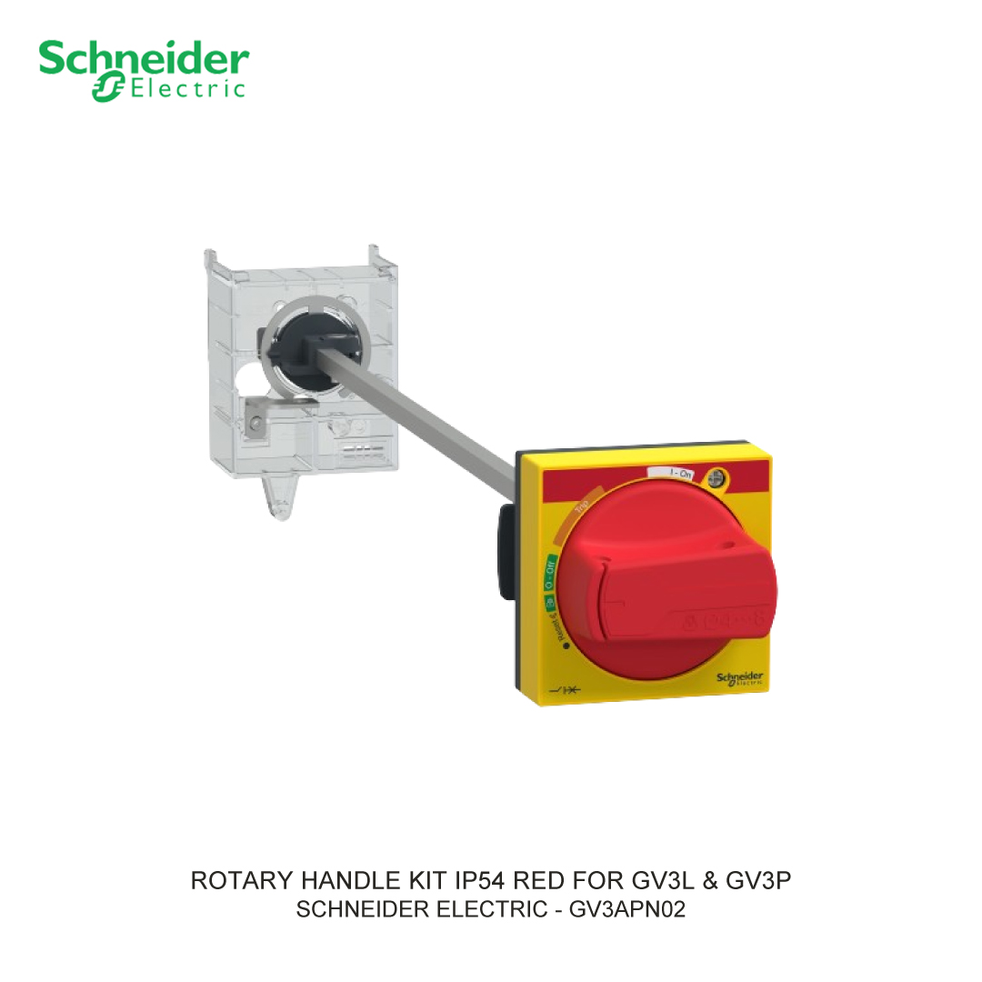 ROTARY HANDLE KIT IP54 RED FOR GV3L & GV3P