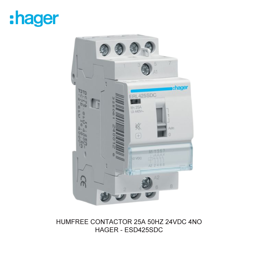HUMFREE CONTACTOR 25A 50HZ 24VDC 4NO