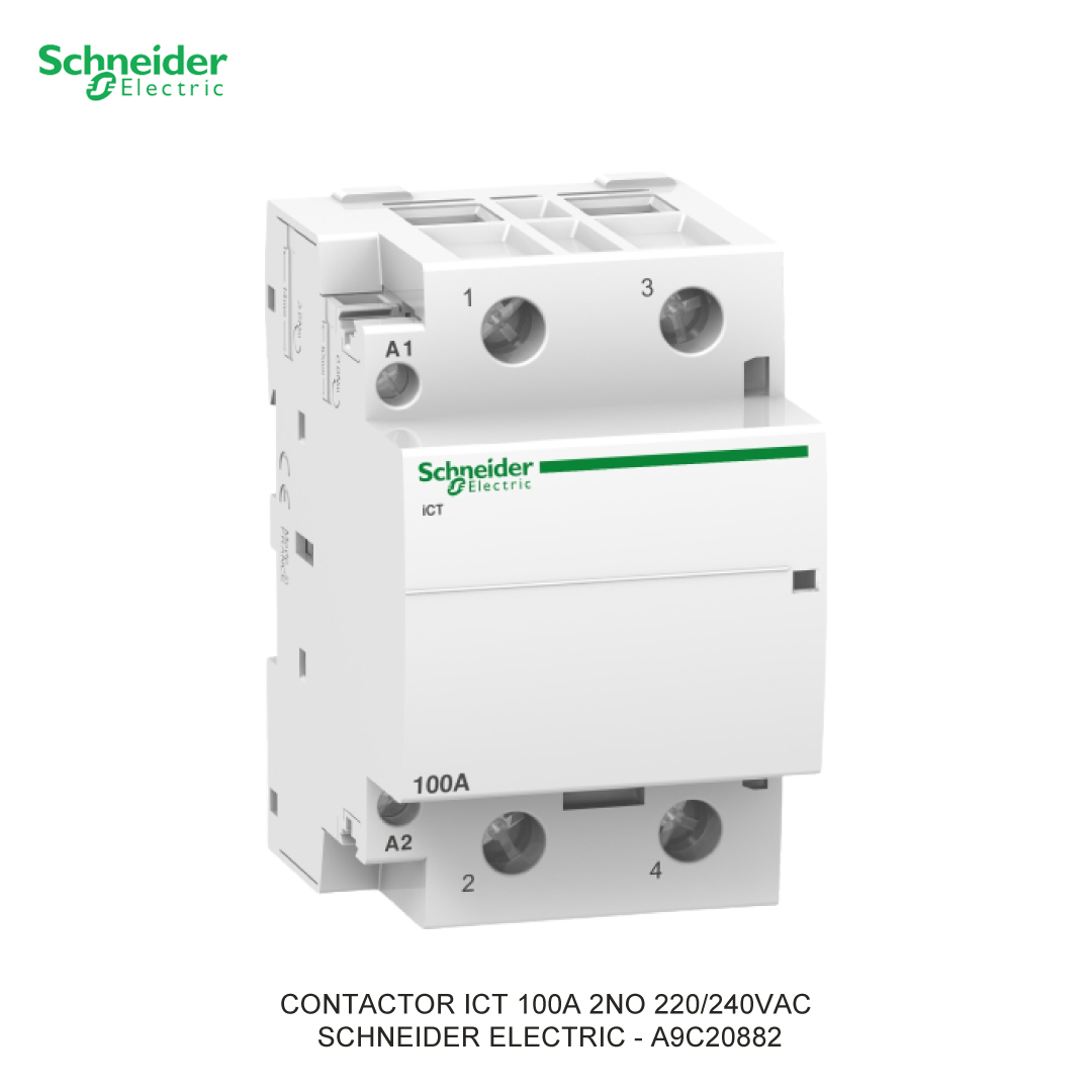 CONTACTOR ICT 100A 2NO 220/240VAC