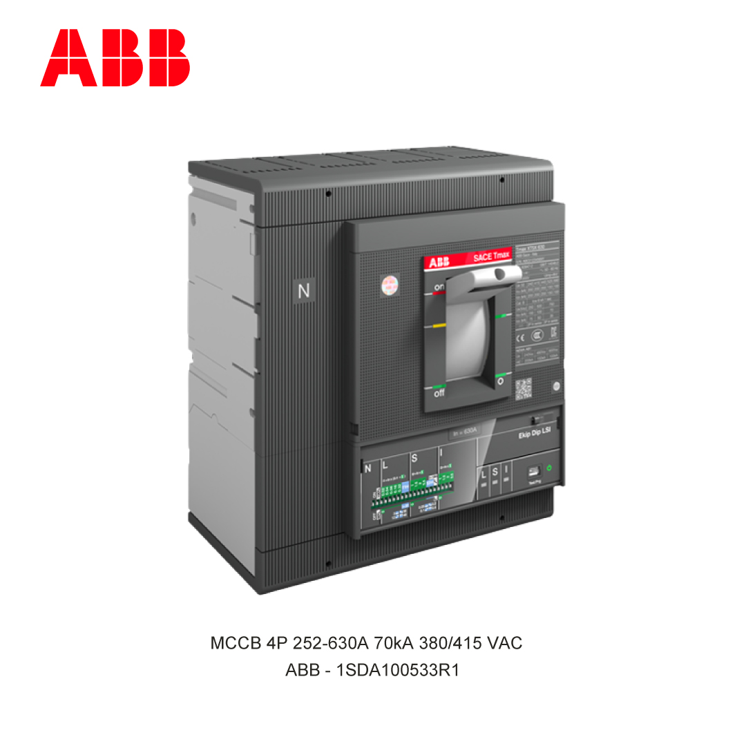 MCCB 4P 252-630A 70kA 380/415 VAC