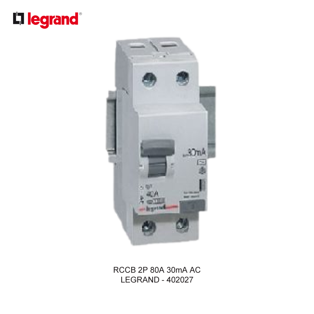 RCCB 2P 80A 30mA AC