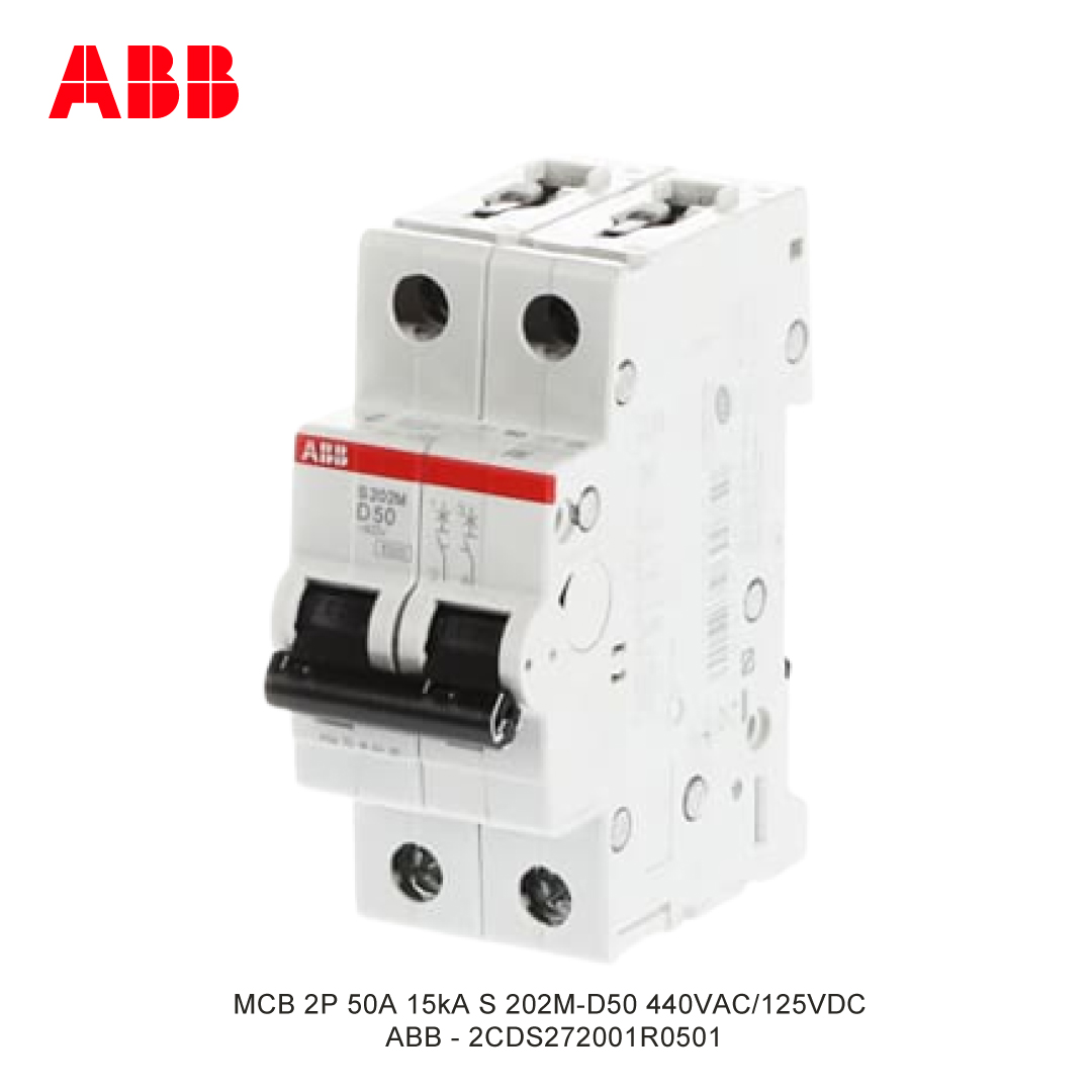 MCB 2P 50A 15kA KURVA D
