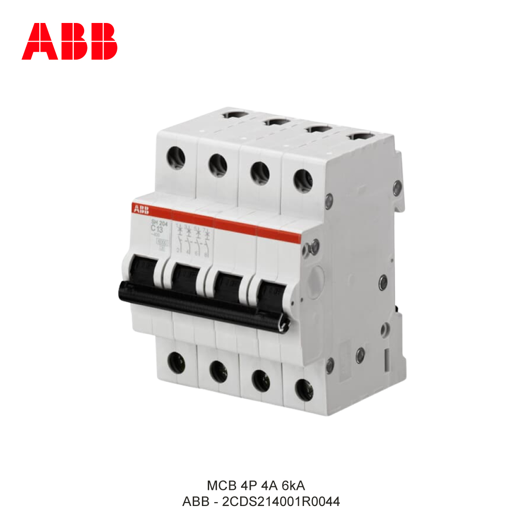 MCB 4P 4A 6kA CURVA C