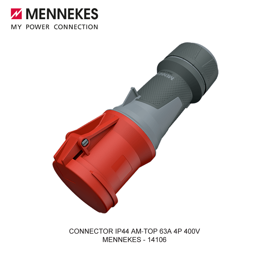 CONNECTOR IP44 AM-TOP 63A 4P 400V