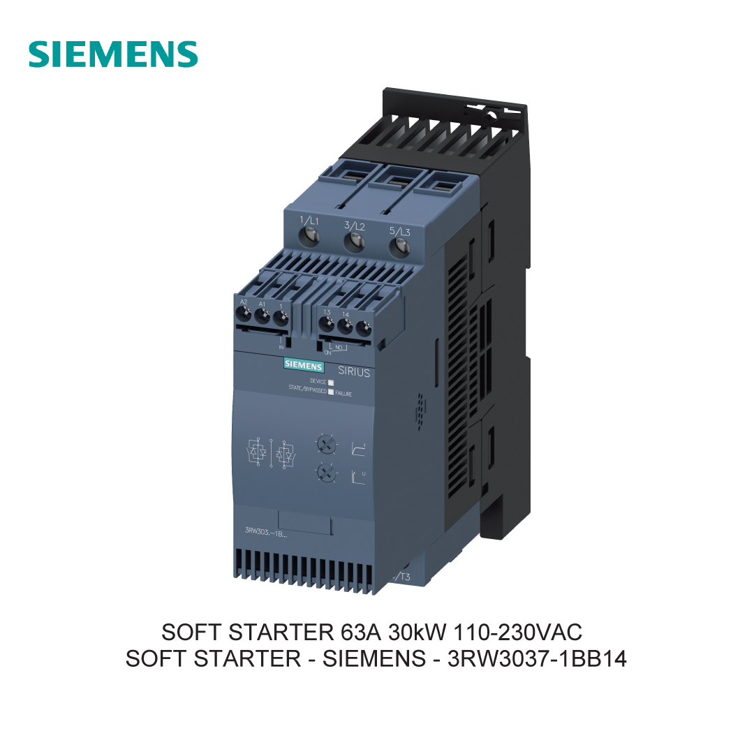 SOFT STARTER 63A 30kW 110-230VAC