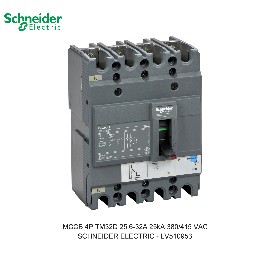 MCCB 4P TM32D 25.6-32A 25KA 380/415VAC