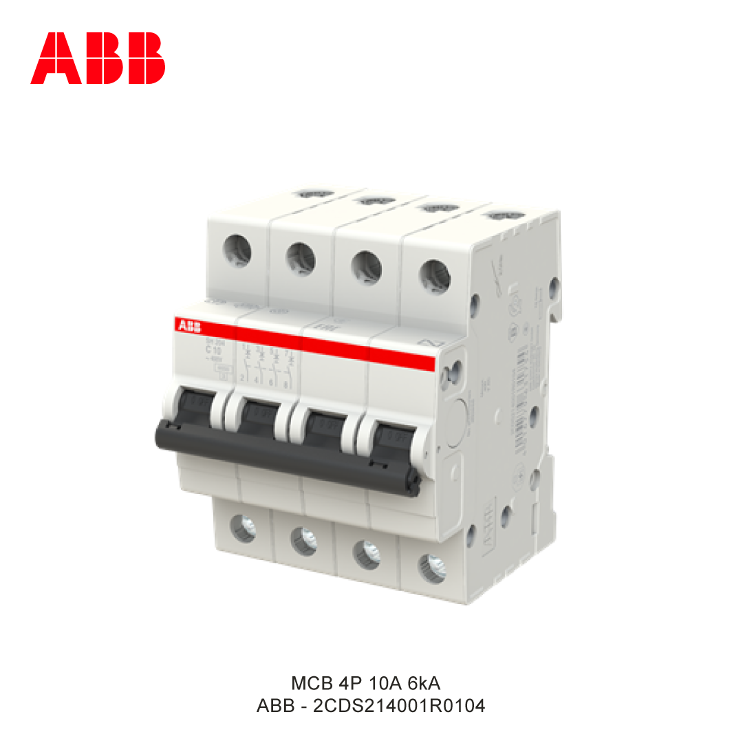 MCB 4P 10A 6kA CURVA C