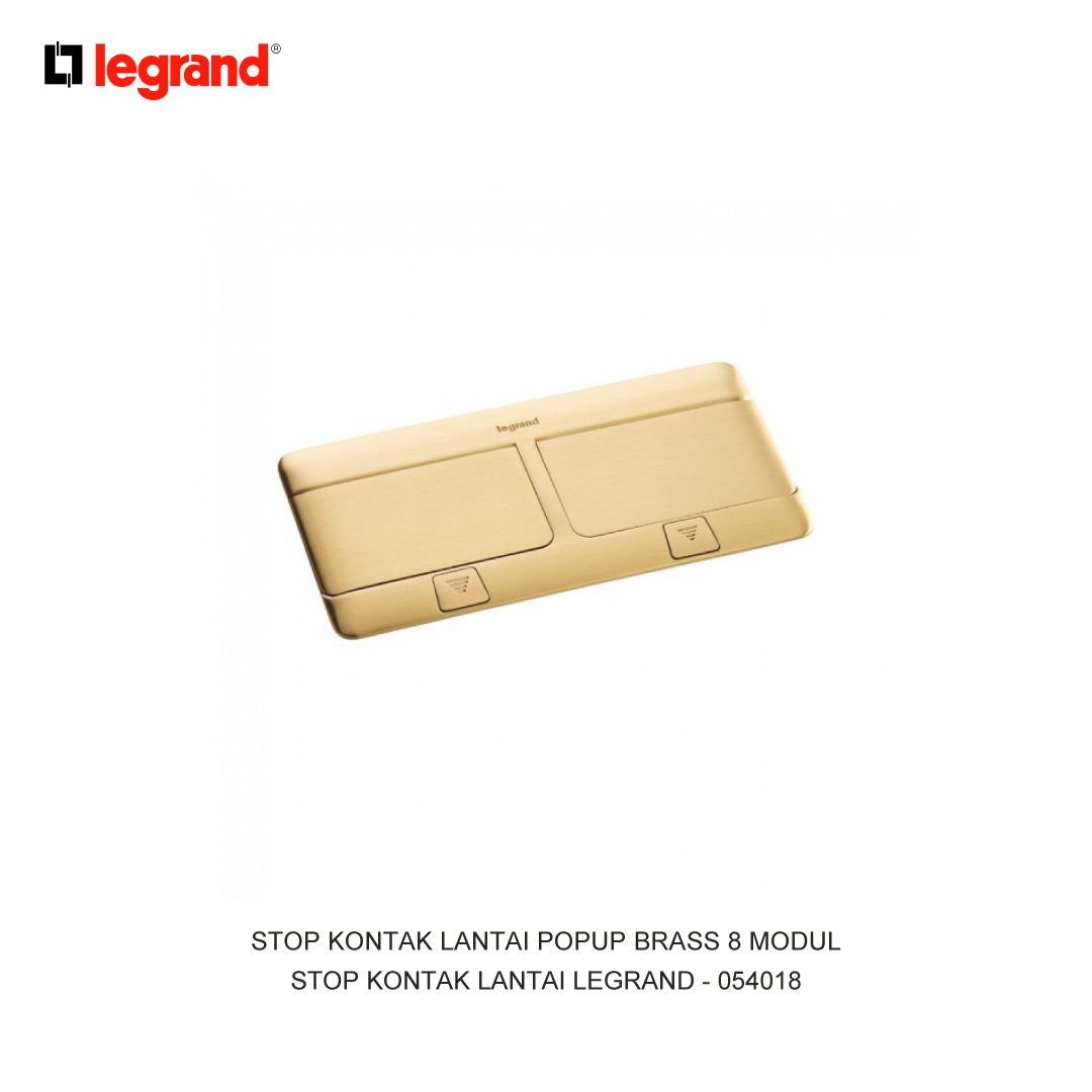 STOP KONTAK LANTAI POPUP BRASS 8 MODUL