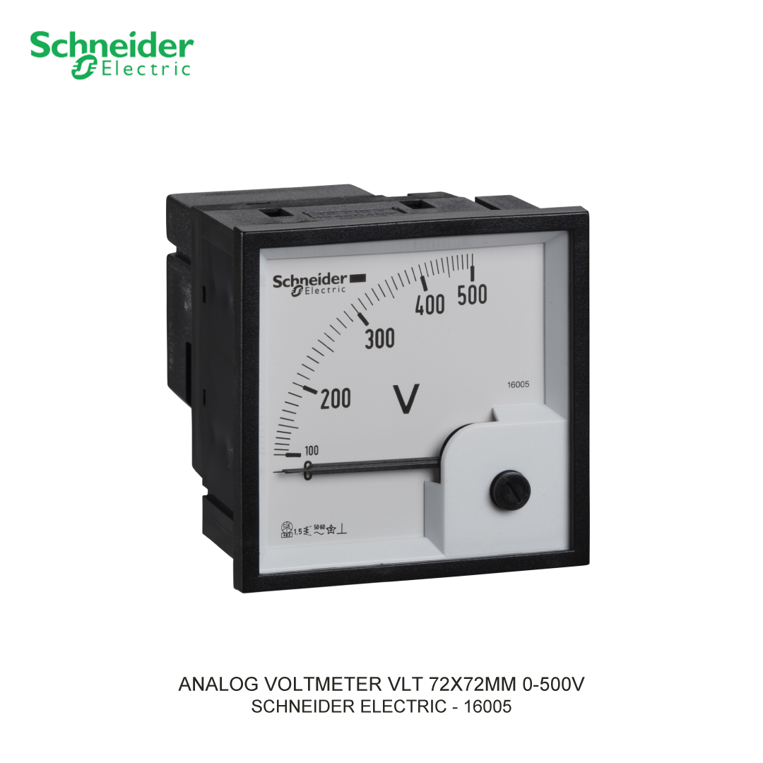 ANALOG VOLTMETER VLT 72X72MM 0-500V