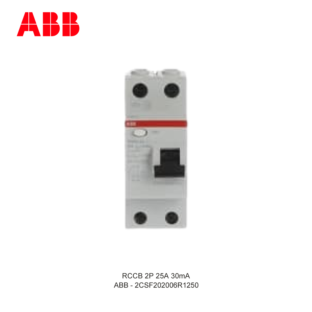 RCCB 2P 25A 30mA