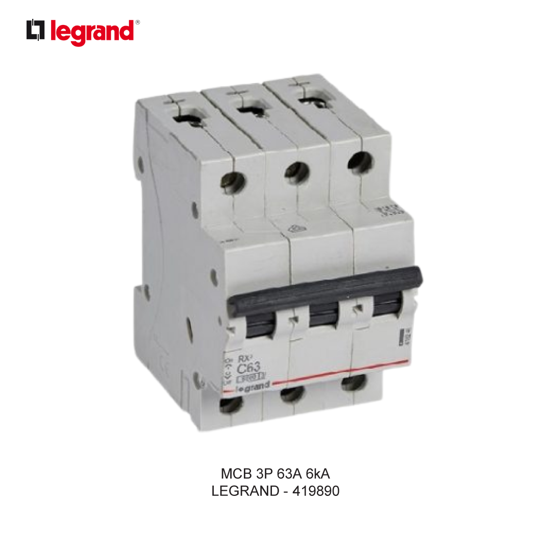LEGRAND MCB 3P 63A 6kA
