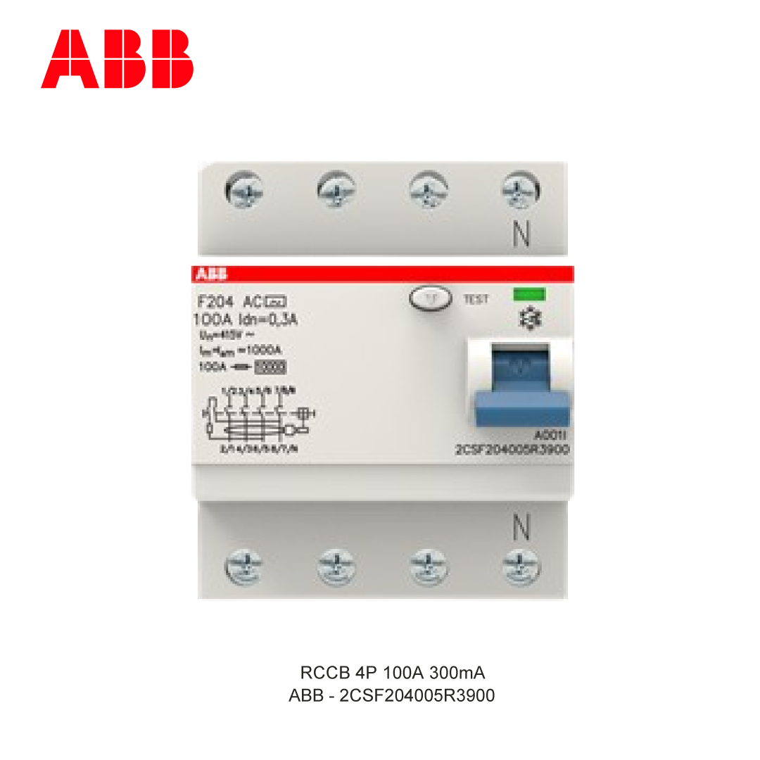 RCCB 4P 100A 300mA