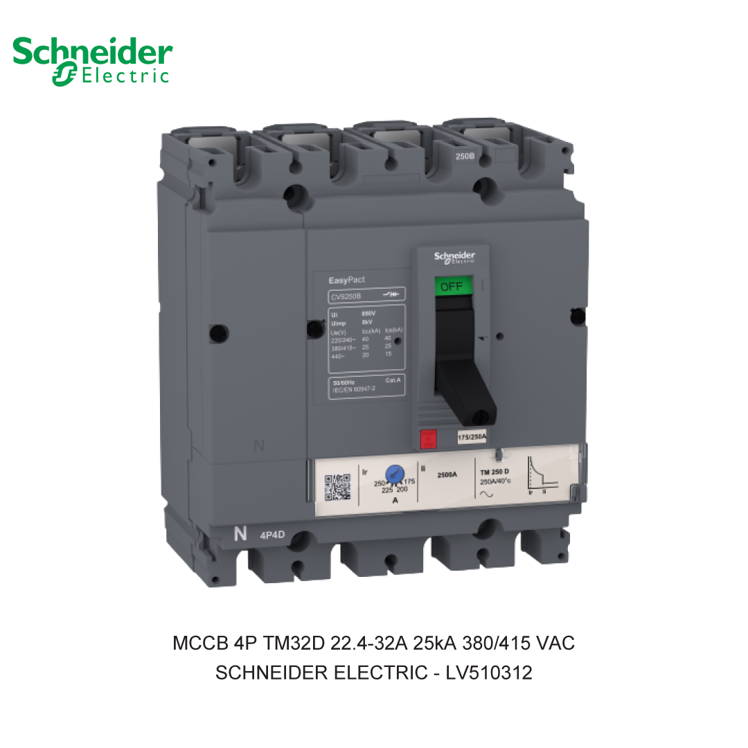 MCCB 4P TM32D 22.4-32A 25KA 380/415VAC