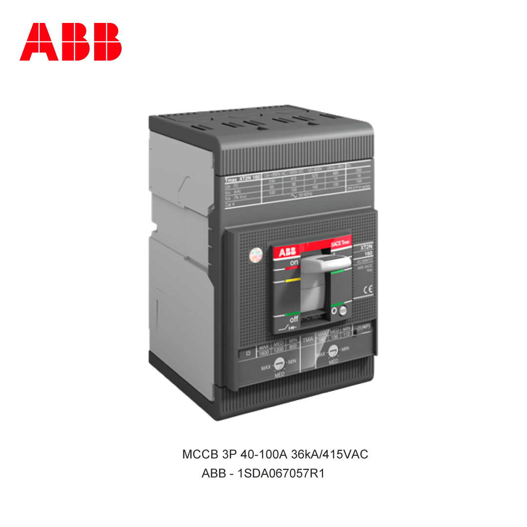 MCCB 3P 40-100A 36kA/415VAC