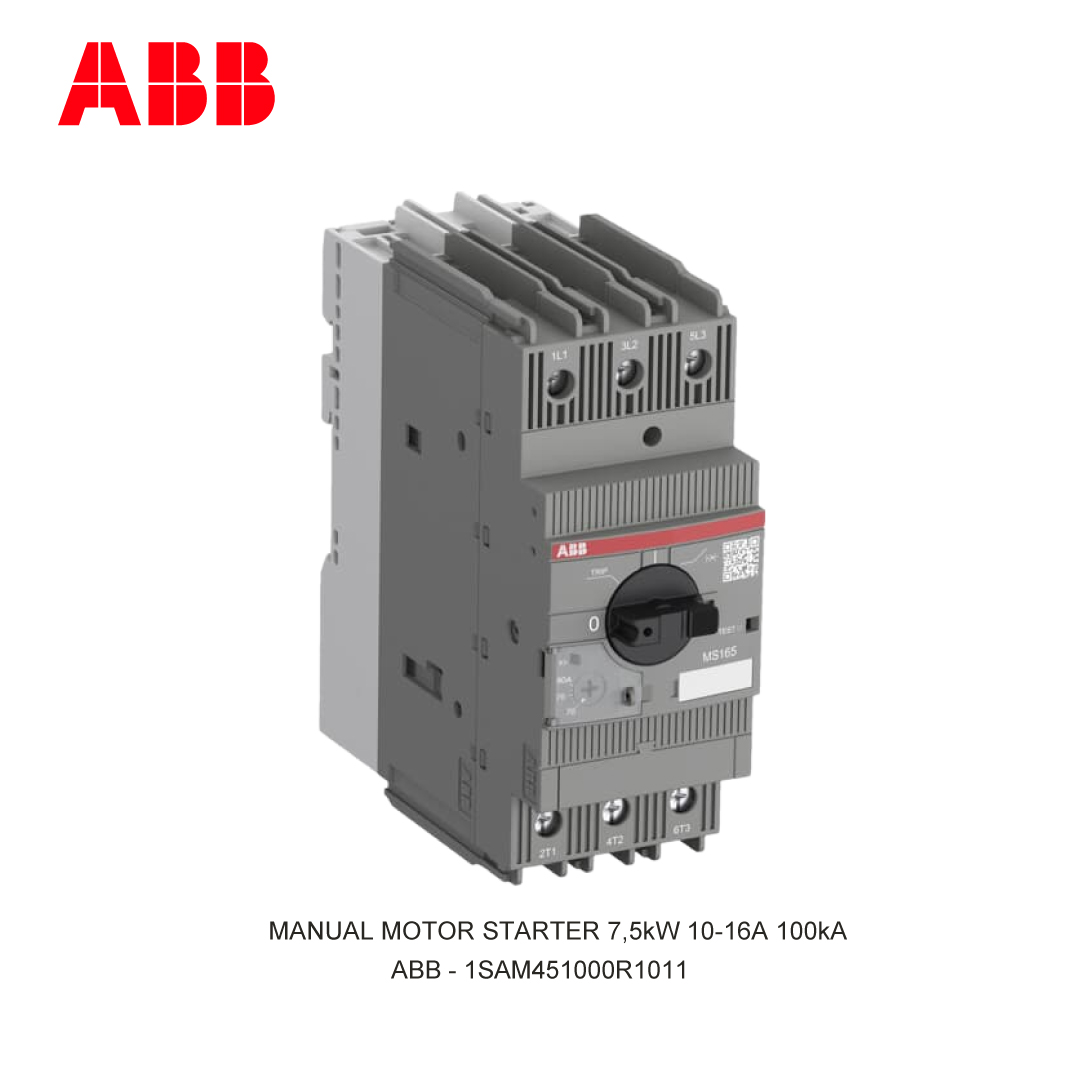 MANUAL MOTOR STARTER 7,5kW 10-16A 100kA