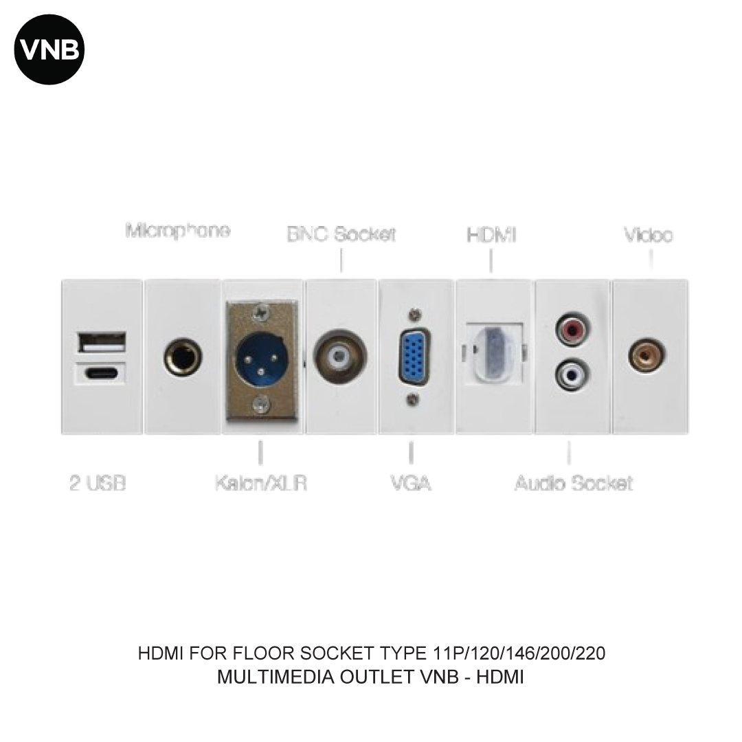 HDMI FOR FLOOR SOCKET TYPE 11P/120/146/200/220