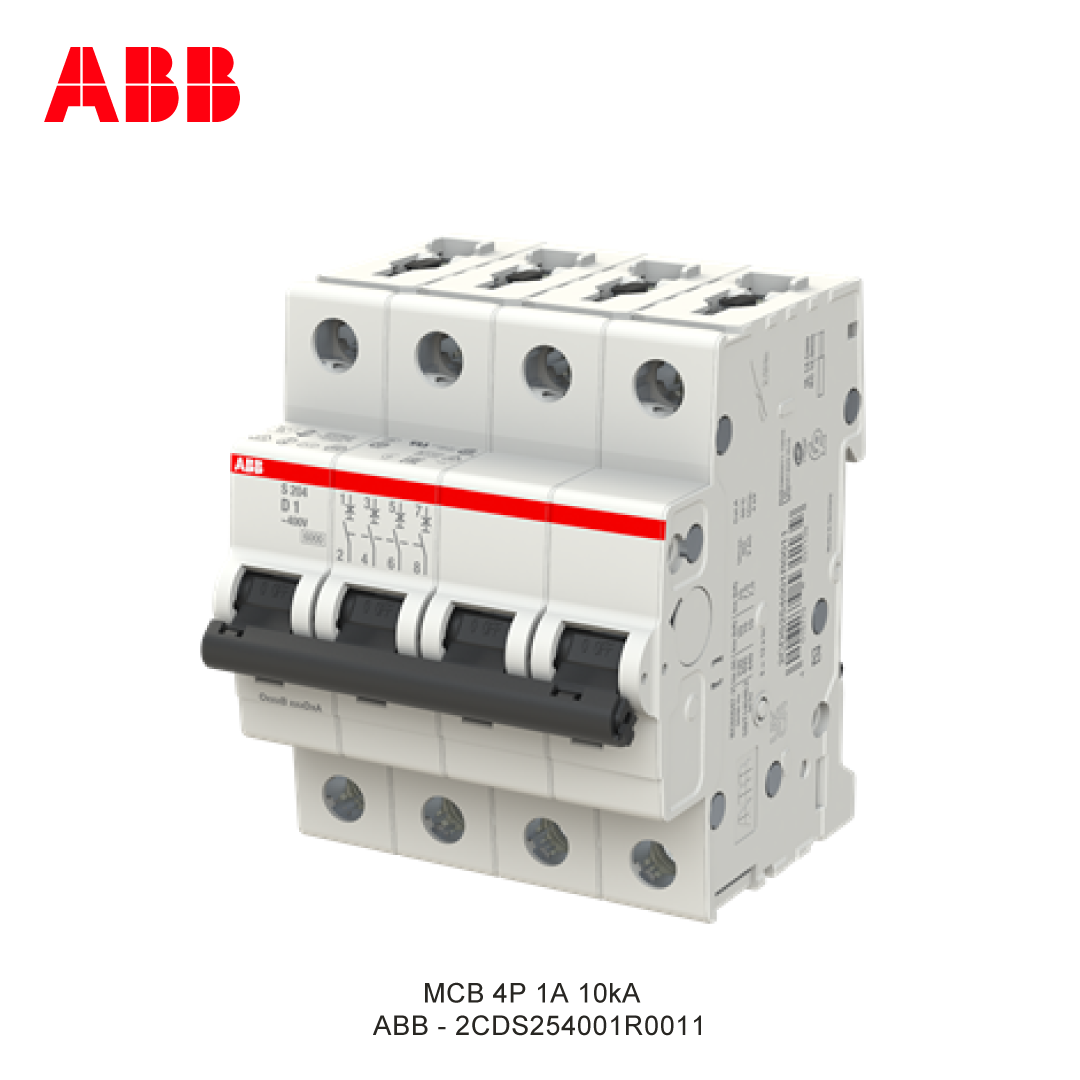 MCB 4P 1A 6kA/10kA CURVA D