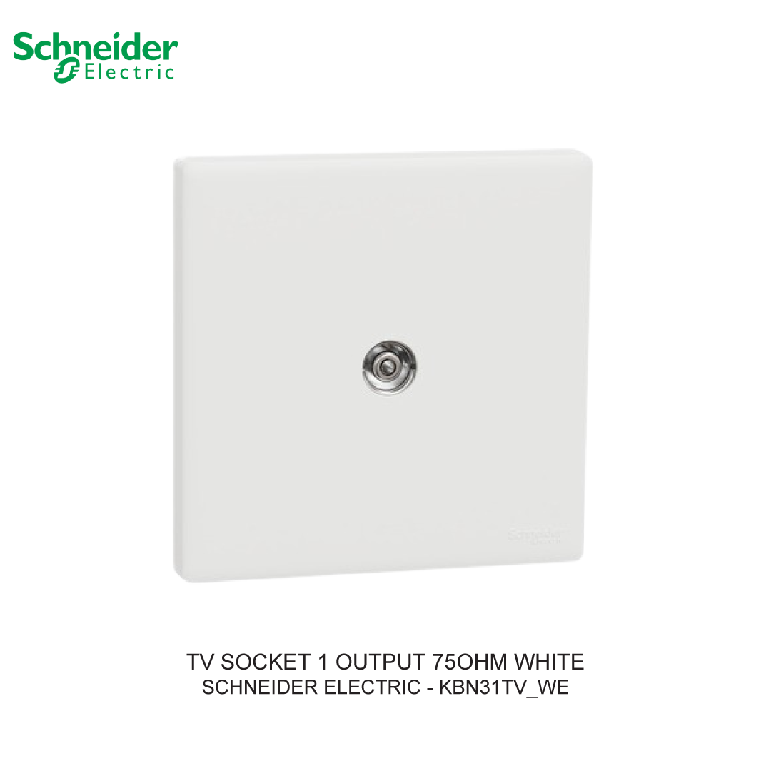 TV SOCKET 1 OUTPUT 75OHM PUTIH VIVACE E