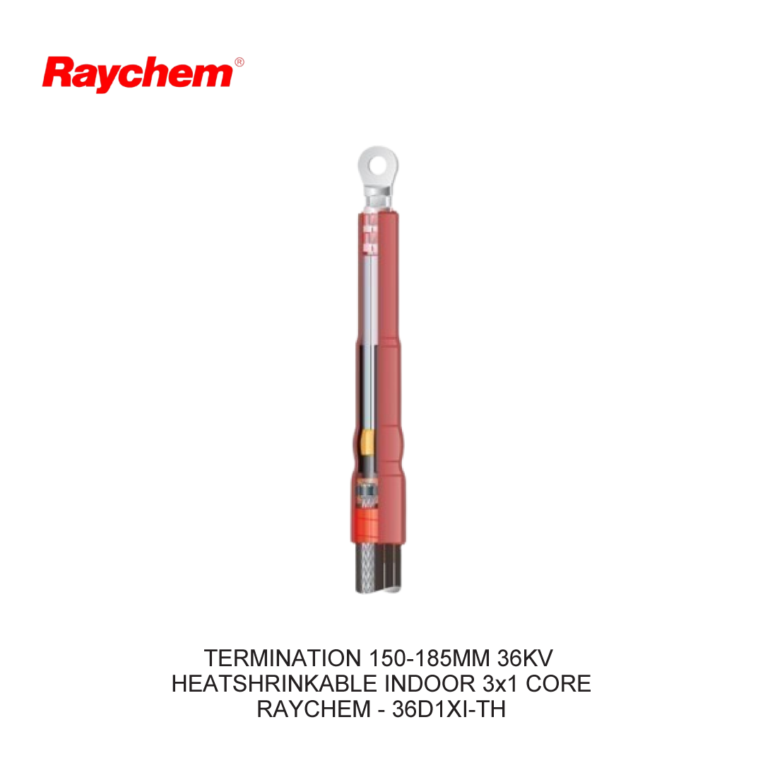 TERMINATION 150-185MM 36KV HEATSHRINKABLE INDOOR 3x1 CORE