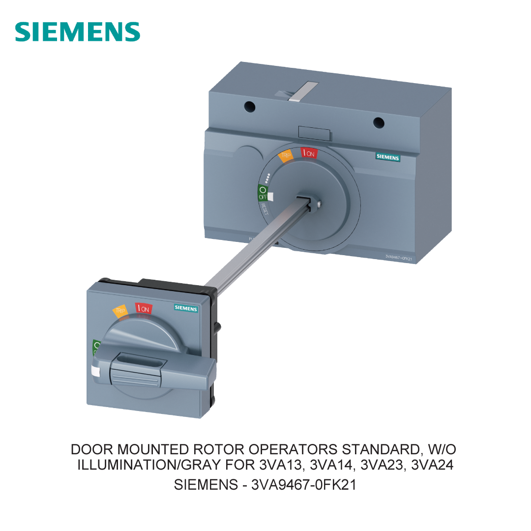 DOOR MOUNTED ROTOR OPERATORS STANDARD, W/O ILLUMINATION/GRAY FOR 3VA13, 3VA14, 3VA23, 3VA24