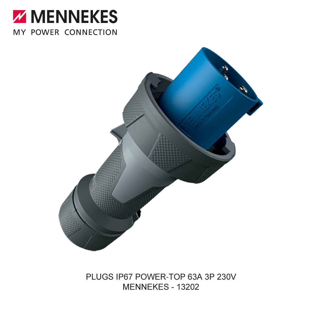 PLUGS IP67 POWER-TOP 63A 3P 230V