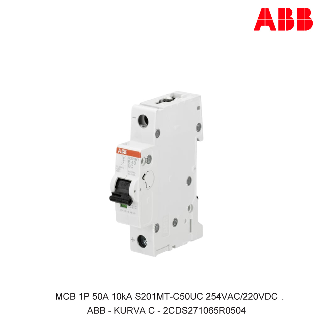 MCB 1P 50A 10kA CURVA C