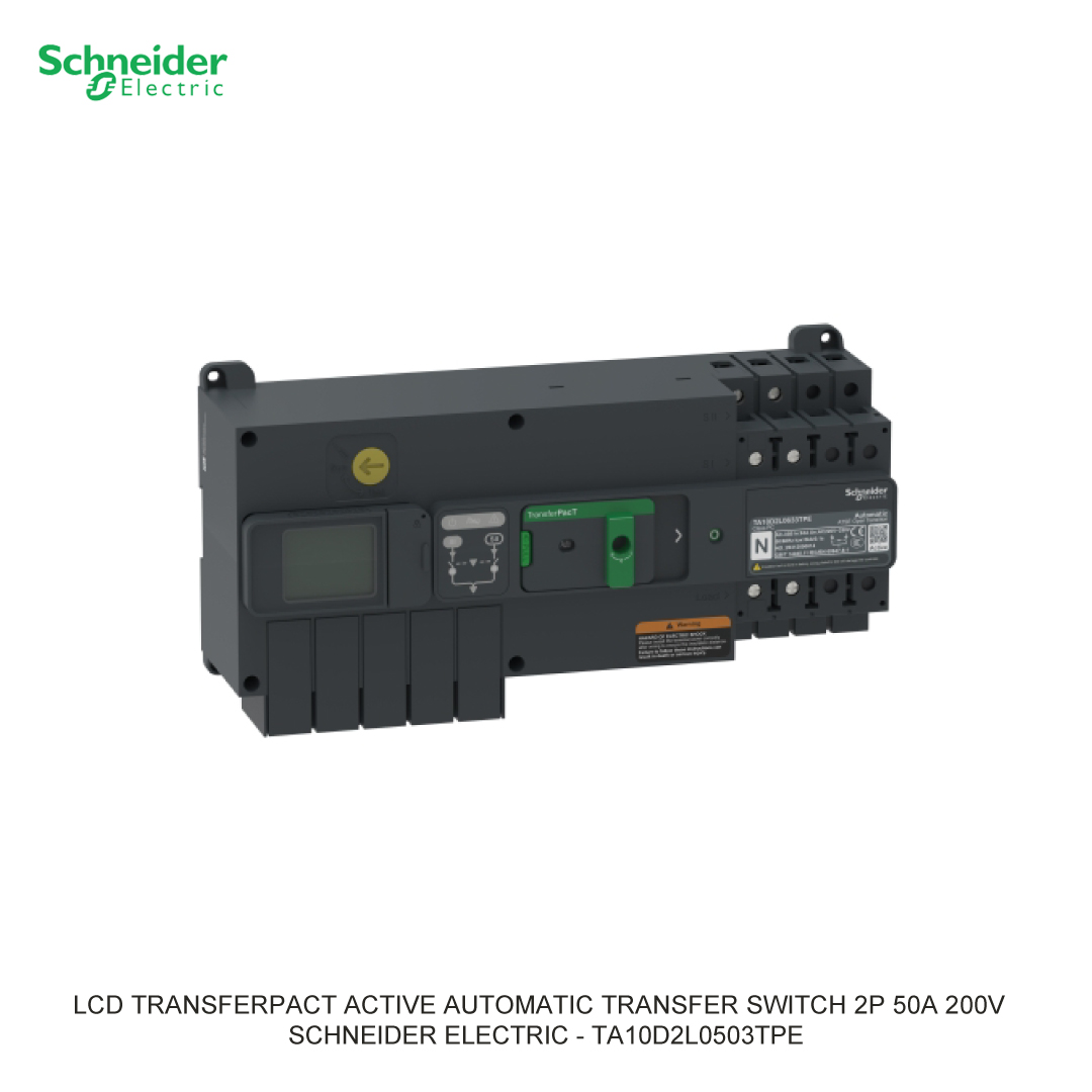 LCD TRANSFERPACT ACTIVE AUTOMATIC TRANSFER SWITCH 2P 50A 200V