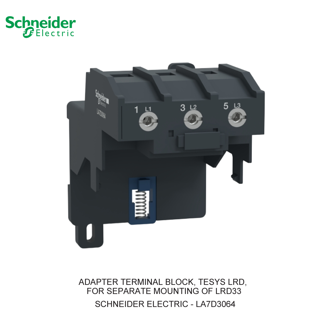 ADAPTER TERMINAL BLOCK, TESYS LRD, FOR SEPARATE MOUNTING OF LRD33
