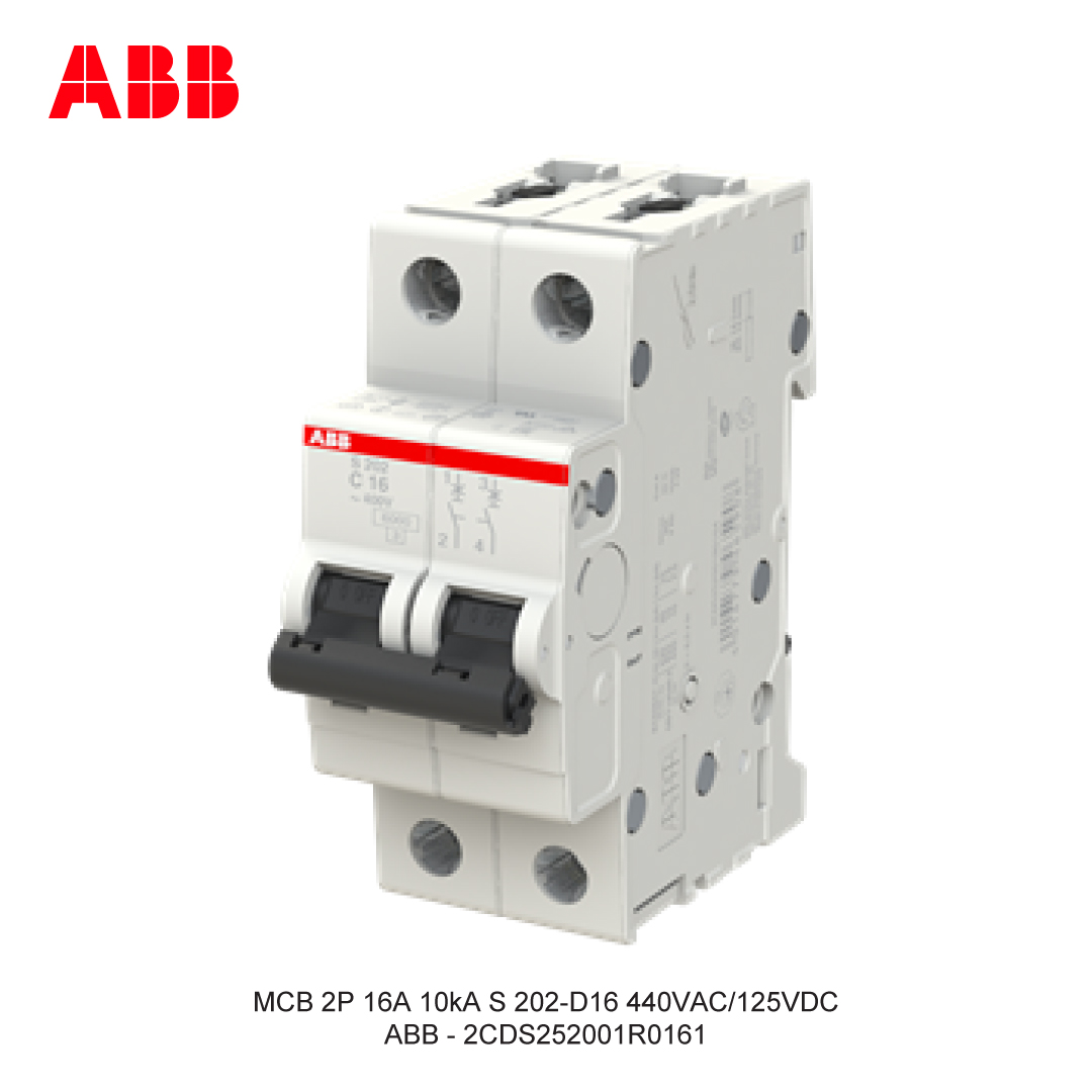 MCB 2P 16A 6kA/10kA CURVA D
