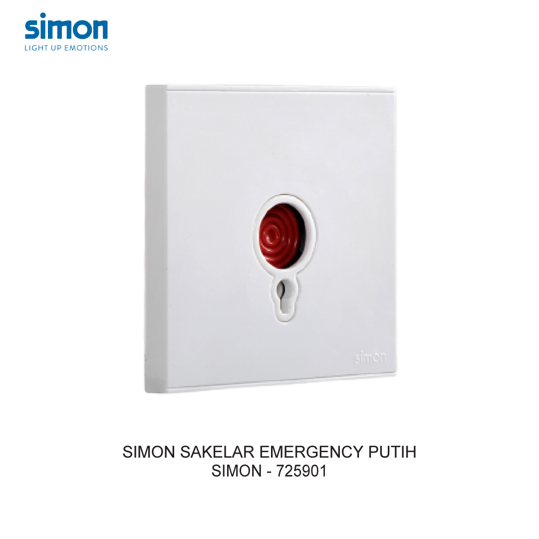 SIMON E6 EMERGENCY SWITCH WHITE