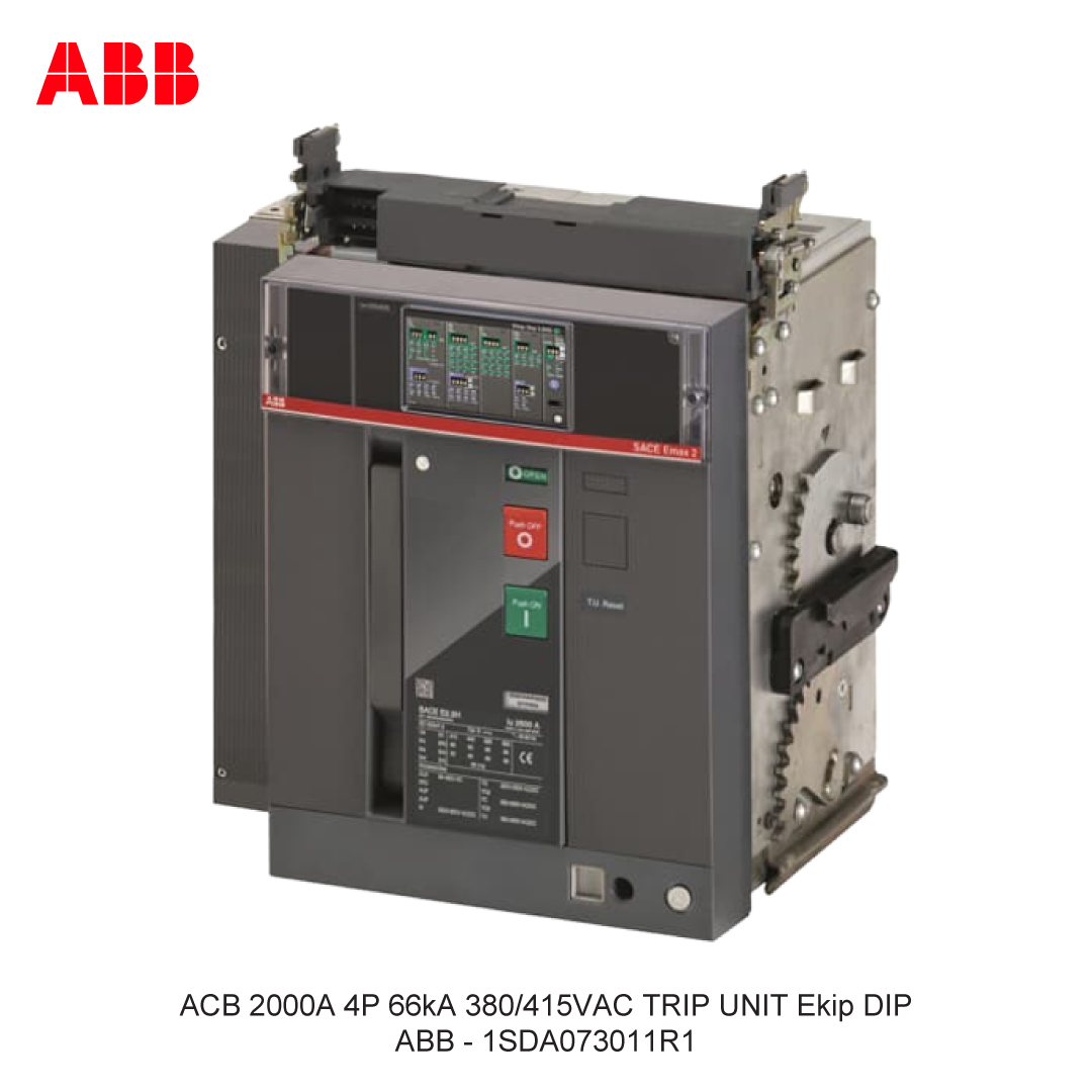 ACB 2000A 4P 66kA 380/415VAC TRIP UNIT Ekip DIP ABB