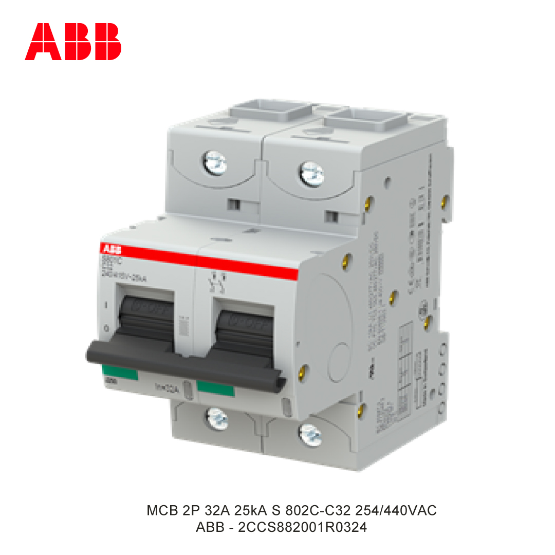MCB 2P 32A 25kA KURVA C