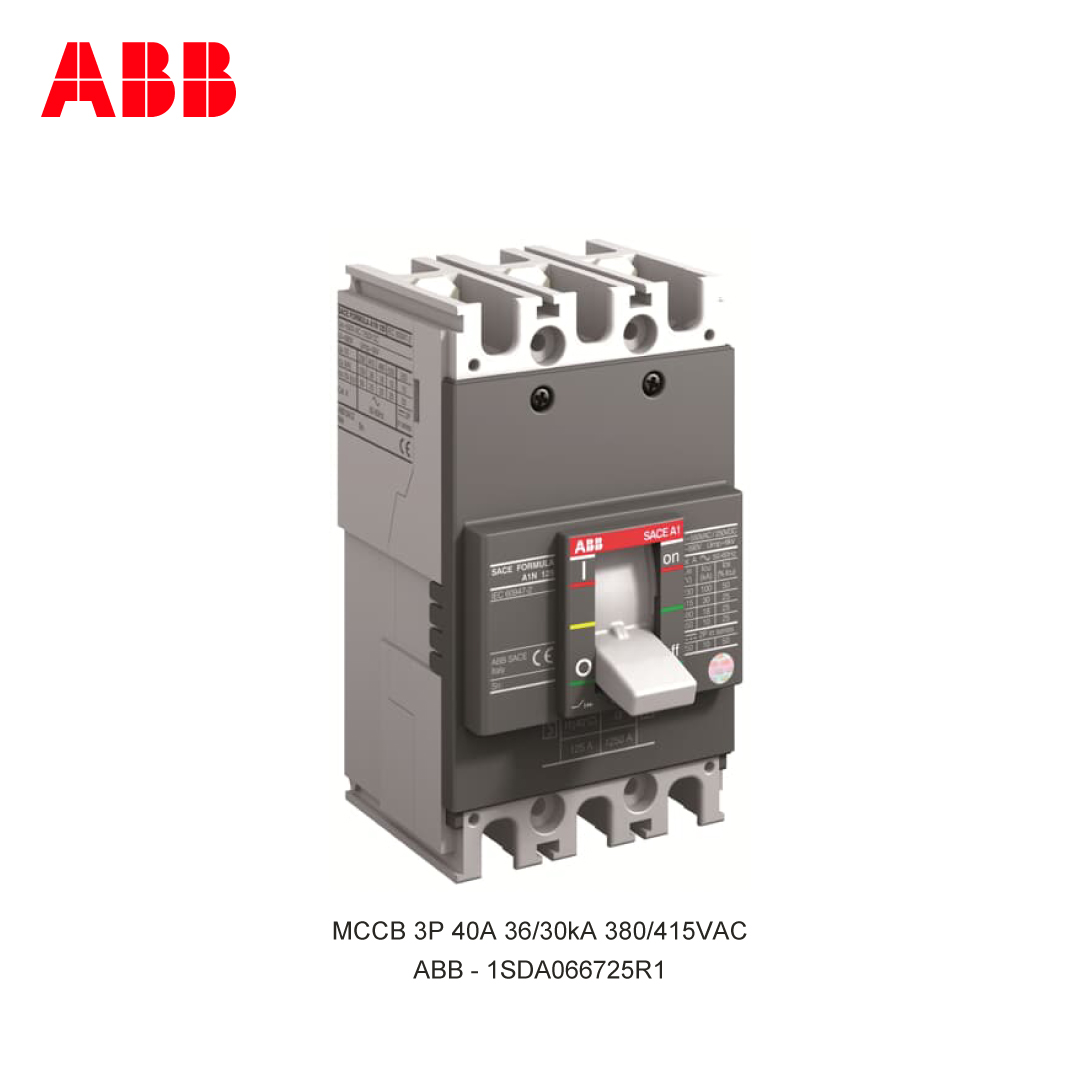 MCCB 3P 40A 36/30kA 380/415VAC
