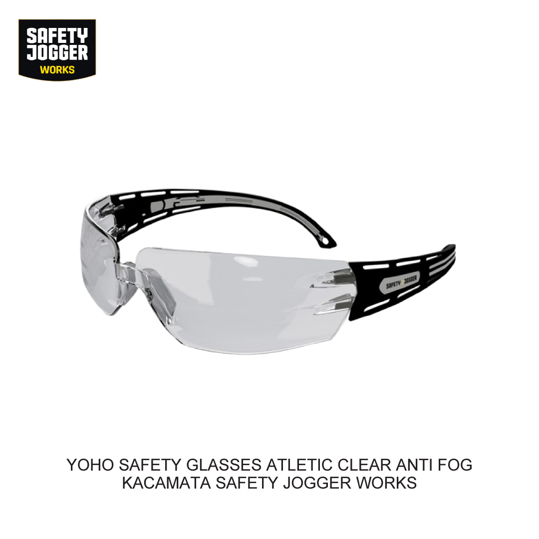 YOHO SAFETY GLASSES ATLETIC CLEAR ANTI FOG