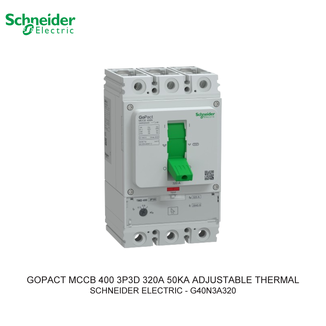 GOPACT MCCB 3P3D 320A 50KA ADJUSTABLE THERMAL