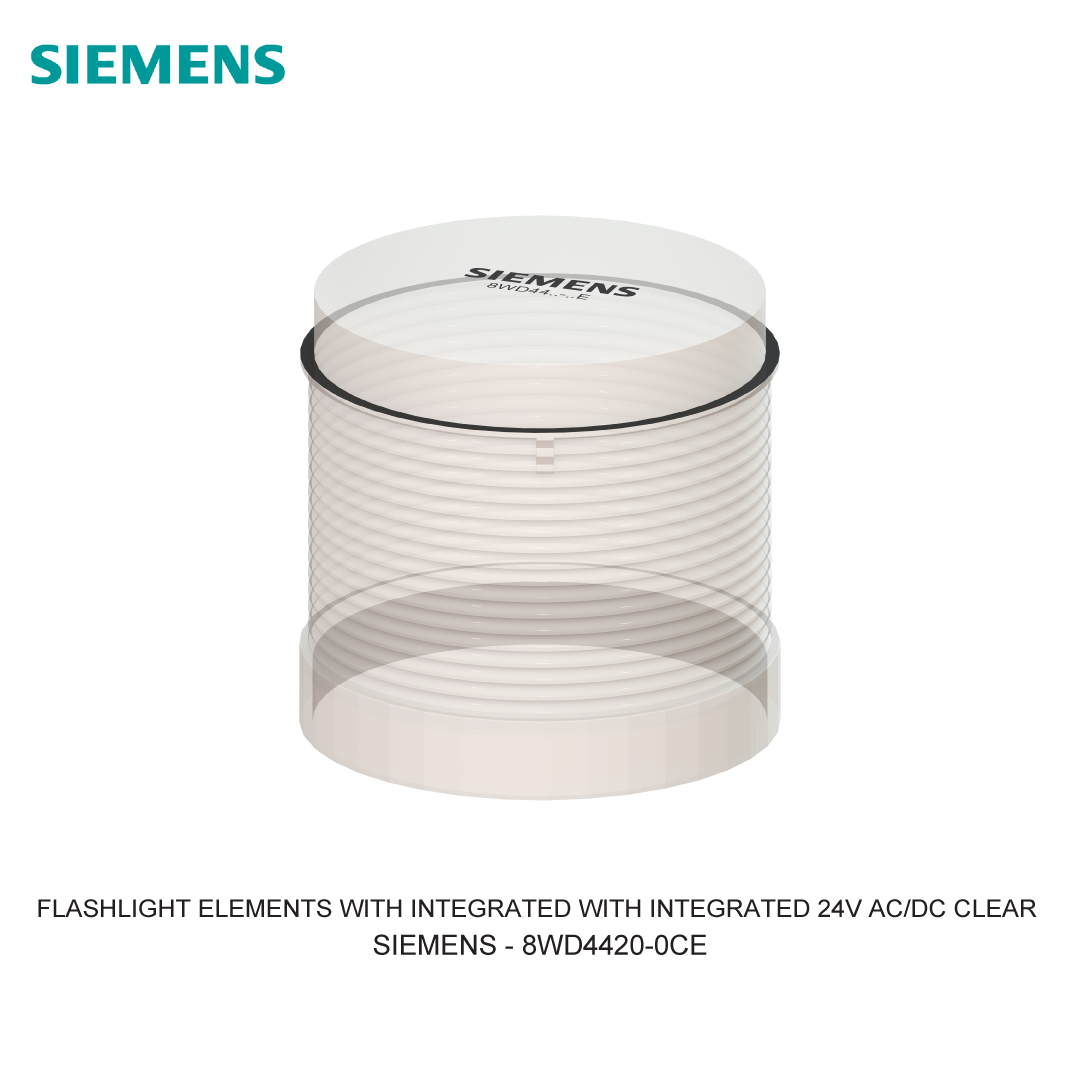 FLASHLIGHT ELEMENTS WITH INTEGRATED WITH INTEGRATED 24V AC/DC CLEAR