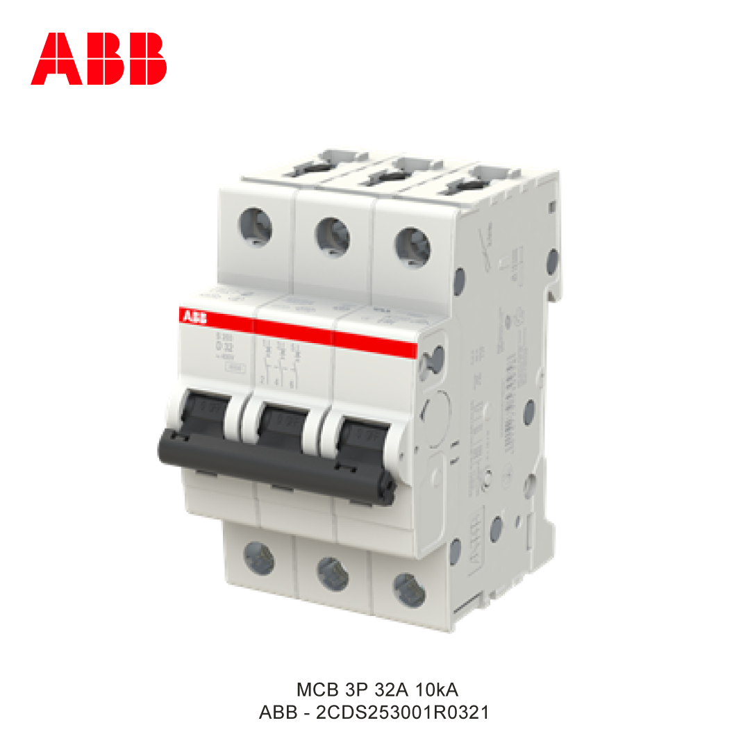 MCB 3P 32A 6kA/10kA CURVA D
