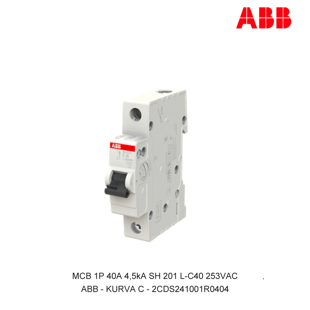 MCB 1P 40A 4,5kA CURVA C