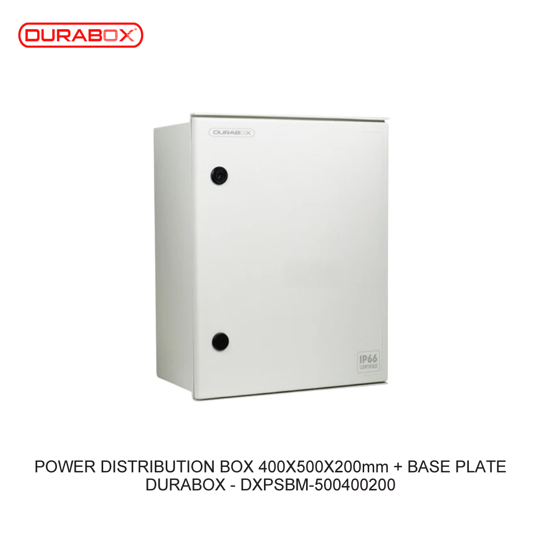 POWER DISTRIBUTION BOX 400X500X200mm + BASE PLATE