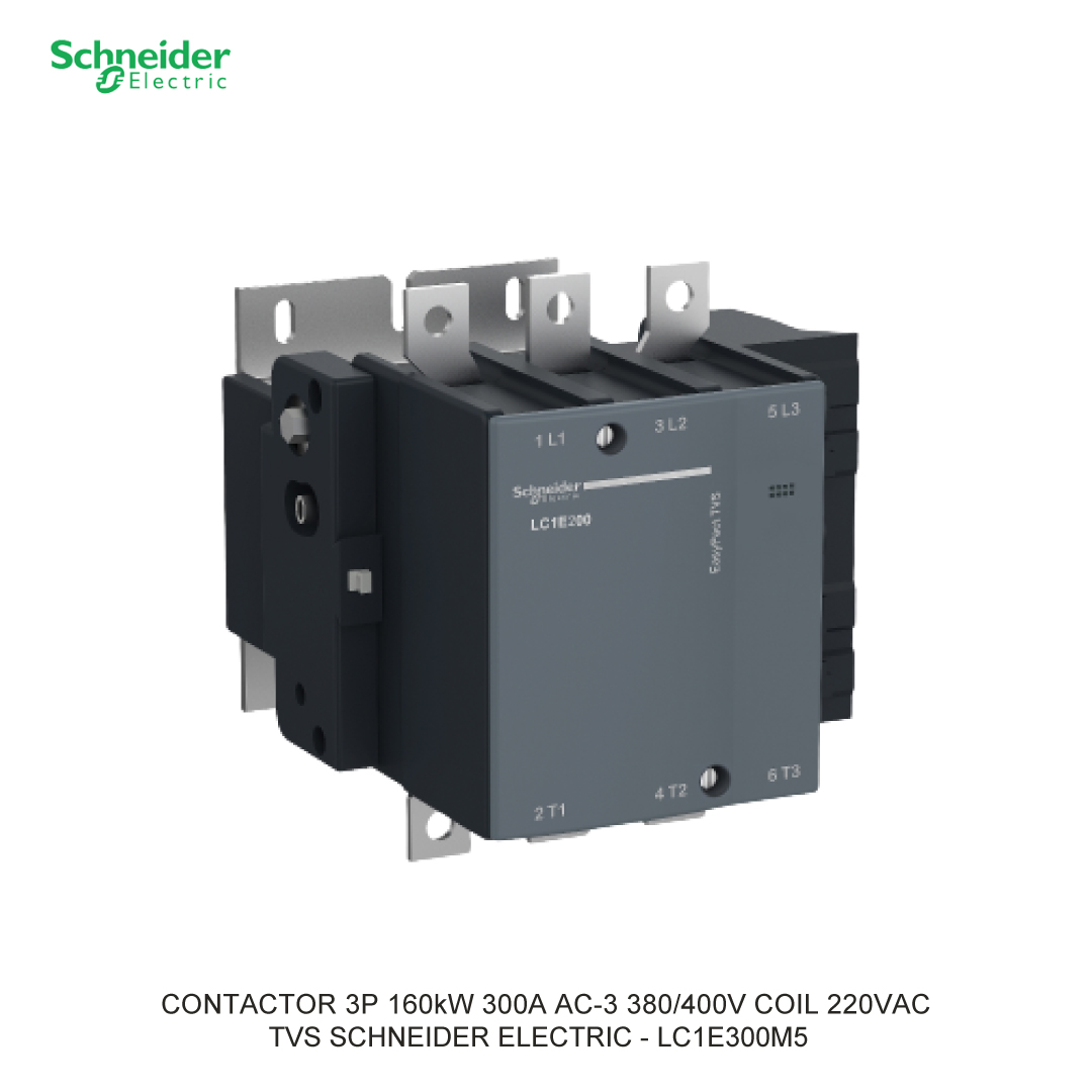 CONTACTOR 3P 160kW 300A AC-3 380/400V COIL 220VAC