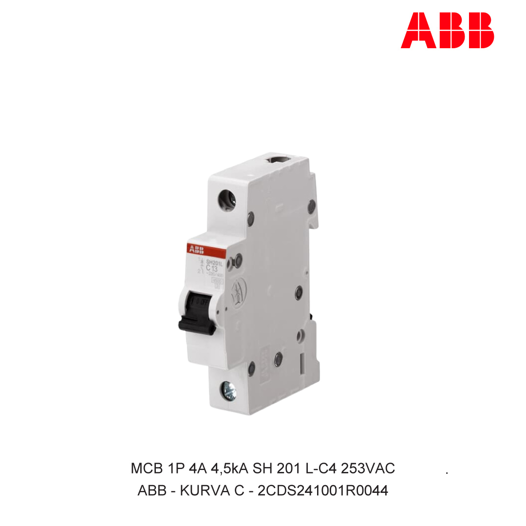 MCB 1P 4A 4,5kA CURVA C