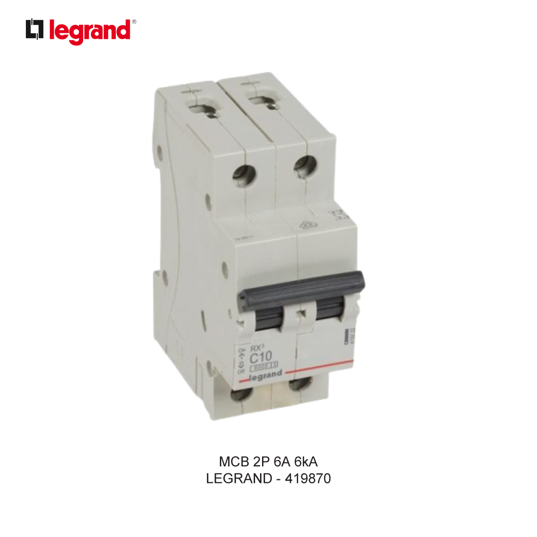 LEGRAND MCB 2P 6A 6kA
