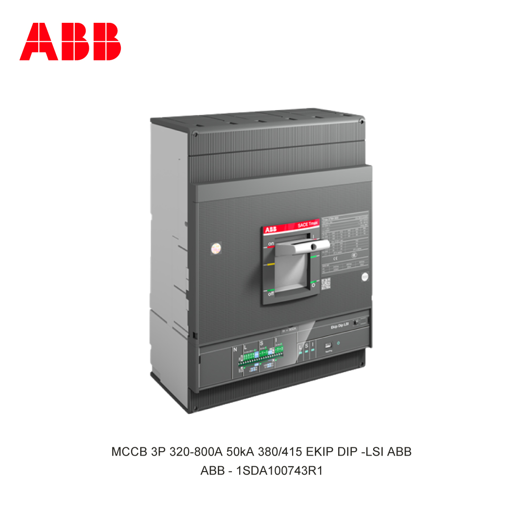 MCCB 3P 320-800A 50kA 380/415 EKIP DIP -LSI ABB