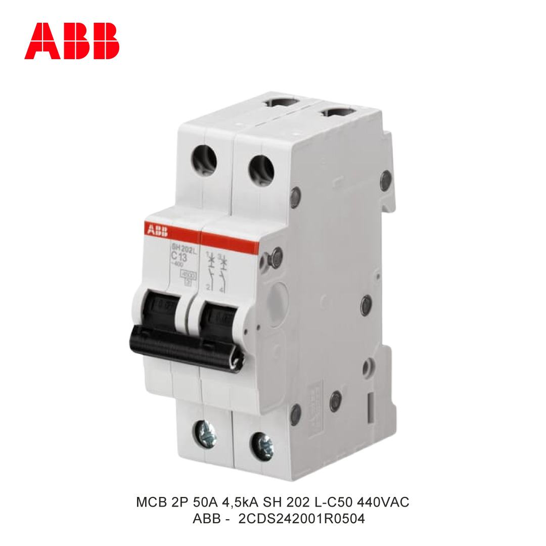 MCB 2P 50A 4,5kA KURVA C